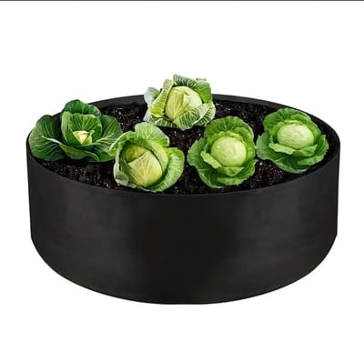 Jonyx - Groeizak moestuin - Plantenzak - Kweekzak -Tuinieren - Stof - 57 liter - Rond - 60 cm diameter - 60x20 cm - Zwart