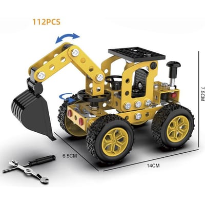 Kinderen Metalen Gemonteerde Speelgoed Creatieve Off-road Voertuig Modellen Demontage Montage Splicing Techniek Voertuigen Handgemaakt Speelgoed