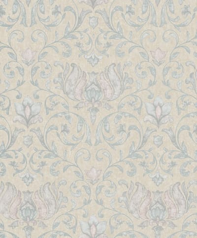 Bloemenbehang Vintage Pastel – Klassiek Design – Elegante Muurdecoratie – Sierlijk & Tijdloos – Makkelijk Aan te Brengen
