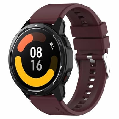 By Qubix - Siliconen sportband - Wijnrood - Geschikt voor Xiaomi Redmi Watch 5 Active / Redmi Watch 5 Lite