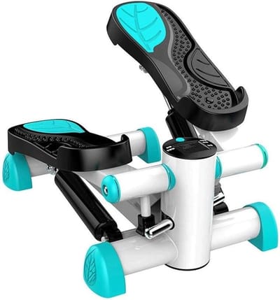 Mini Stepper - Hometrainer Pedaal - Thuis Fitness - Dubbele Hydraulische Weerstand - 250 kg Belastbaar - Zwart