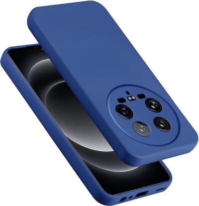 Cadorabo Hoesje geschikt voor Xiaomi 14 Ultra in LIQUID BLAUW - Beschermhoes gemaakt van flexibel TPU silicone Case Cover