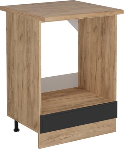 Vicco R-Line Ovenombouwkast – 60 cm, WB Eik Antraciet landhuis