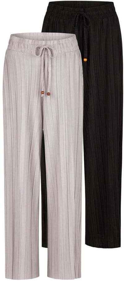 DENIMFY Dames Chino Broek DFBrenda 2 Pack comfort/relaxed Veelkleurig S Volwassenen palazzobroek / zomerbroek