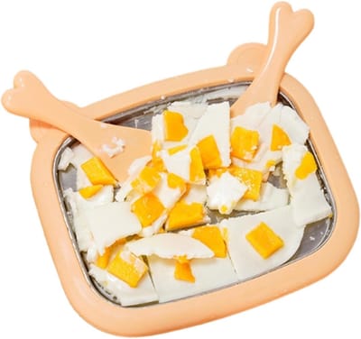 IJsmachine - Dessertmaker - Zelf Desserts Maken - Voedselveilig Roestvrij Staal - 26x21x3.5 cm - Zilver