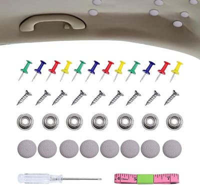 Hemelbekleding Reparatie Clips - Dakbekleding Bevestiging - Auto Interieur Herstel - Roestvrij Gegalvaniseerd Materiaal - 130 Stuks Set