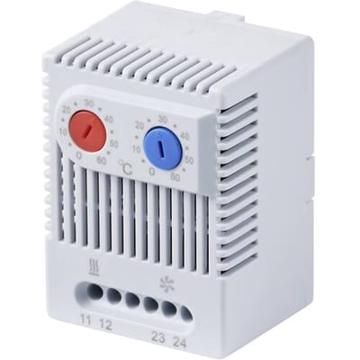 TRU COMPONENTS Thermostaat TC-ZR011 1x NO, 1x NC (l x b x h) 67 x 46 x 50 mm 1 stuk(s)