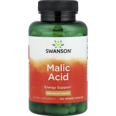 Appelzuur, 600 mg, 100 vegetarische capsules