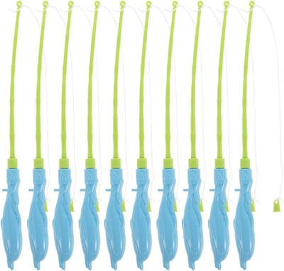 Hengel Speelgoed - Visspeelgoed Set - Kinderen Leren Spelen - 10 Stuks Set - 30 cm Lengte - Meerkleurig
