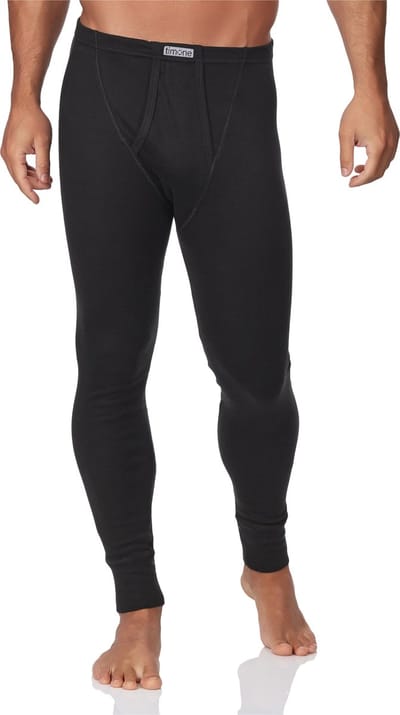 Timone Heren Thermobroek - Sport - Sporbroek - Lang - Katoen - TI-SS-Pants-114 - Zwart - L