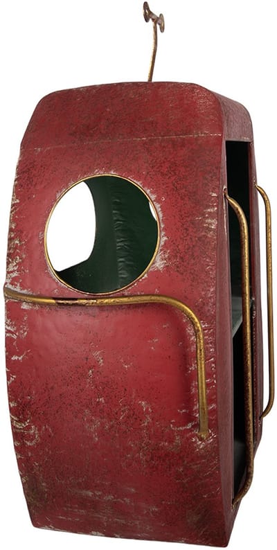Clayre & Eef Wandkast 48x26x60 cm Rood Metaal
