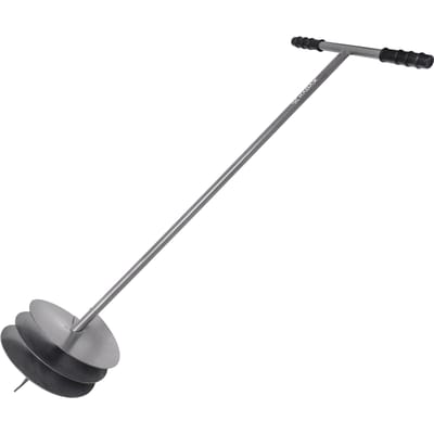 KADAX Grondboor voor het planten van bomen, T-vormige handboor voor tuinieren, tuinboor voor hekpalen, plantenboor met handgreep (Ø 260 mm)