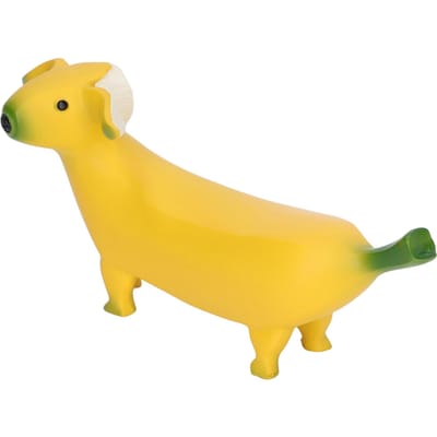 Sculpture Chien Banane Résine Drôle Mignon Léger Art Décoration Chien Banane pour Maison Bureau L 20x9cm 7.9x3.5in L 120x60x0.3cm / 47.2x23.6x0.1in yellow