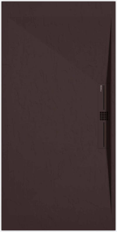 Sanifun douchebak Stone Side Chocolate Slate 1400 x 700 P