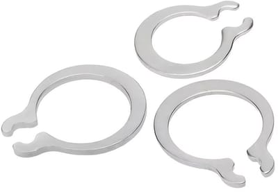 Dailygoods- Circlips 304 Roestvrij Staal - Borgringen Assortiment - Borgringtang Vereist - C-Clips - Snap Rings - 200 Stuks - Borgring