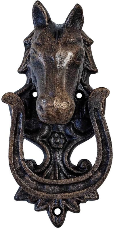 Deurklopper Paard Paardenhoofd Paardendeur Hardware Antieke stijldeur
