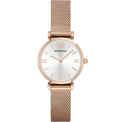 Emporio Armani AR1956 Gianni T-Bar Dameshorloge 32mm helder roze