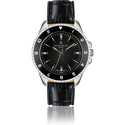 Krokodillenleren horloge Philipp Blanc Avenches