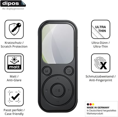 dipos – 4x Matte Beschermfolie geschikt voor RWSRW MP3-H01 | Krasbestendige & antireflecterende Screenprotector Ultra-Thin