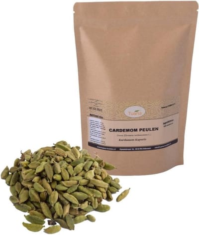 Tuana Kruiden - Kardemom Peulen Groen - Zak 500 Gram - Tuanashop - KZ0039