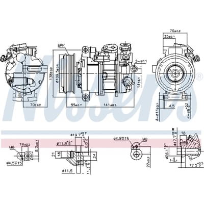 Compressor airconditioning NISSENS 890595