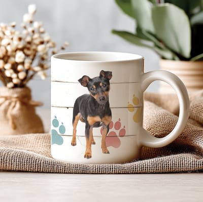 Mok - 330 ML - Hond - Jack Russel Black and Tan - Koffiemok - Theemok - Thee of Koffie - Koffiebeker - Koffietas Geschenk Cadeau