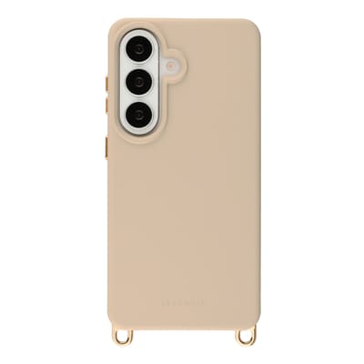 Selencia Hoesje - Geschikt voor Samsung Galaxy S26 - Rivièra Backcover met Magnetische Ring met afneembare haakjes - Milky Latte