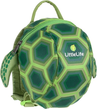 Kinder Rugzak - Draagtas Peuter - Dagjes Uit - Afneembare Veiligheidslijn - 18x23x14 cm - Groen