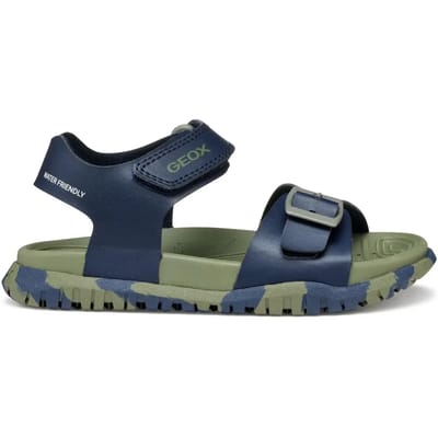 GEOX SANDAL FUSBETTO TIENERS Sandalen - MARINEBLAUW/LEGERGROEN - Maat 28