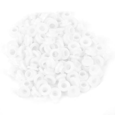 Dailygoods - Kunststof Afstandsstuk - Transistorringen - Geïsoleerd en Lichtgewicht - Wit - 100 Stuks - Voor Thermische Isolatie - Geschikt voor Diver...