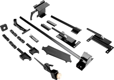 Pro Grind-slijpsysteem, Multi-Grind-mal voor 6“ en 8” bankschuurmachines - Inclusief platformmal, gereedschapsteun, instelblok, verstekgeleider, micro-afschuiningsblok, ideaal voor beitels en houtdraaigereedschap