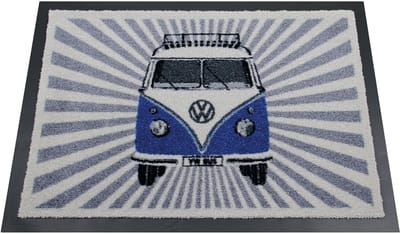 BRISA VW Collection - Volkswagen T1 Bulli Bus voetmat, deurmat, schone loopmat, voetvuilafstrijker (70x50 cm)