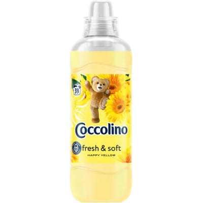 Adoucissant Coccolino Fraîcheur & Douceur Happy Yellow 975ML (39 Lavages)