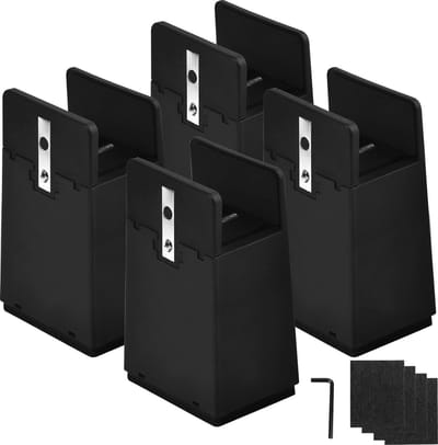 Nevolis® meubelverhogers 10 cm - Set van 4 bedverhogers voor extra hoogte - Draagvermogen tot 9070 kg