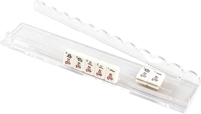 Mahjong Schuif Standaard - Tafelspel Accessoires - Spelavond Organiseren - Magnetisch Antislip Ontwerp - 175 Inch - Transparant