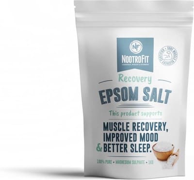 NootroFit - Recovery Epsom Salt - Magnesiumsulfaat - Muscle Recovery - Improved Mood - Better Sleep - 1000 gram