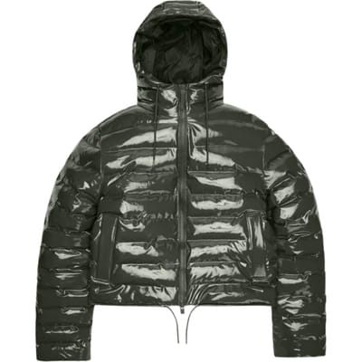Rains Lohja Short Puffer Jacket W3t2 Puffer Jassen Groen 15820