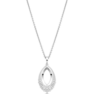 Luxenter Ketting in Brilliant Metal Alloy en Zirconia Rhodium afwerking - Liwen