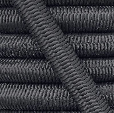 Elastisch Touw - 12mm - zwart - Per meter