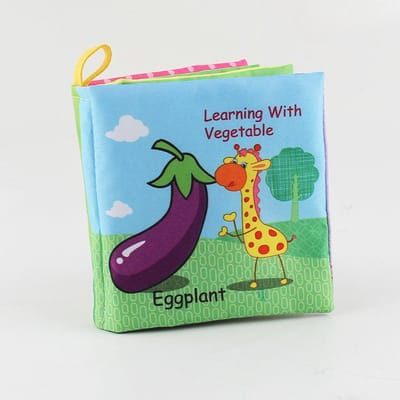 Baby Stoffen Boek Vruchten Dieren Herkennen Puzzelboek Baby Kinderen Vroege Educatie Educatieve Stof Boeken Speelgoed Vegetables