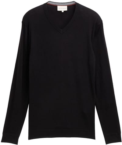 Tom Tailor - Gebreide trui met kasjmier - Maat S - Black