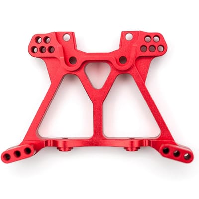 Tour de choc avant en alliage d'aluminium, remplacement pour Slash Stampede Telluride 4WD, remplacement 6839 Rear Shock Tower-red rouge