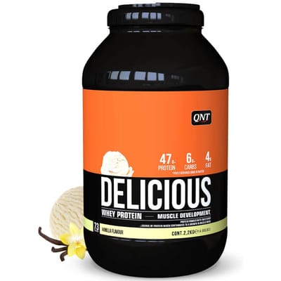 QNT Delicious Whey|Protein Eiwitpoeder|Eiwitshake|2.2kg|Vanille