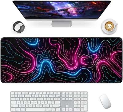 Namajunas - Muismat - XXL Gaming Muismat - Grote Muismat - Bureau onderlegger - 80x30 cm - Onderlegger - Antislip - Kleurrijk