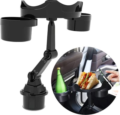 2 In 1 Auto Mobiele Telefoon Bekerhouder Lade Auto Voertuig Voedsel Tafel Auto Lade Tafel voor Eten