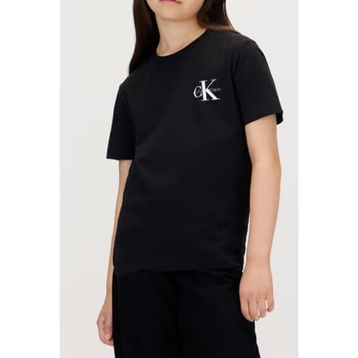 Calvin Klein Unisex Small Monologo Ss Tee Ck Black Taglia: 12 | T-shirt Outlet | kids | Nero