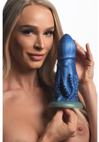 Extreme Dildo - Silicone Dildo - Blue - grote Dildo - Gigantische Dildo