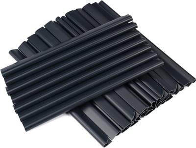 30 Stuks PVC Bevestigingsclips, 19cm Klemrails voor Privacystrips en Dubbele Stangen, Ideaal voor Gaashek en Privacyfolie