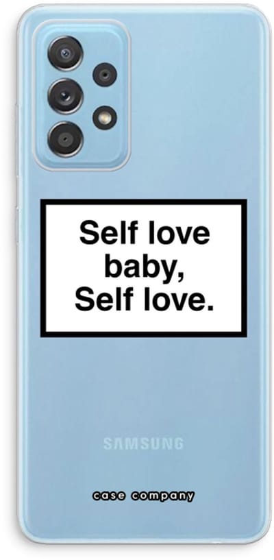 Case Company® - Hoesje geschikt voor Samsung Galaxy A73 hoesje - Self love - Soft Cover Telefoonhoesje - Bescherming aan alle Kanten en Schermrand