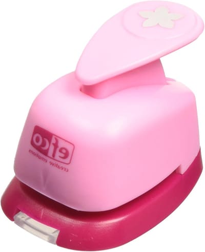 Papier Stans - Knutselpons Figuur - Kaarten Maken - Multimateriaal Gebruik - 9 mm Motief - Roze